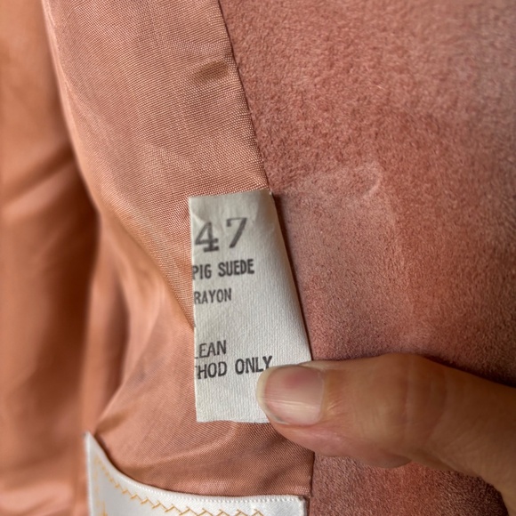 Avanti Genuine Pig Suede Jacket Size M - Picture 6 of 6